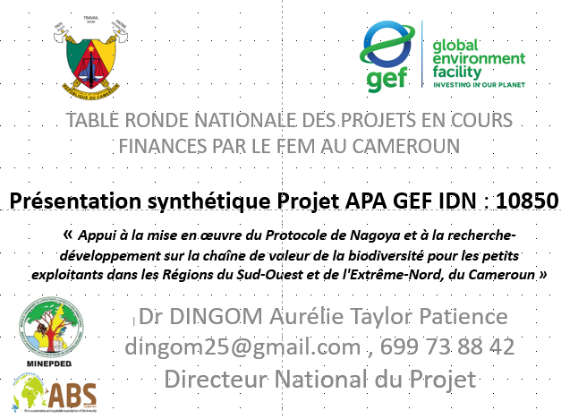Présentation Projet APA (Accès et Partage des Avantages)